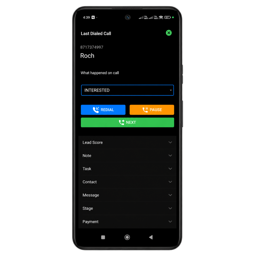 GoDial contact import success